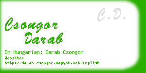 csongor darab business card